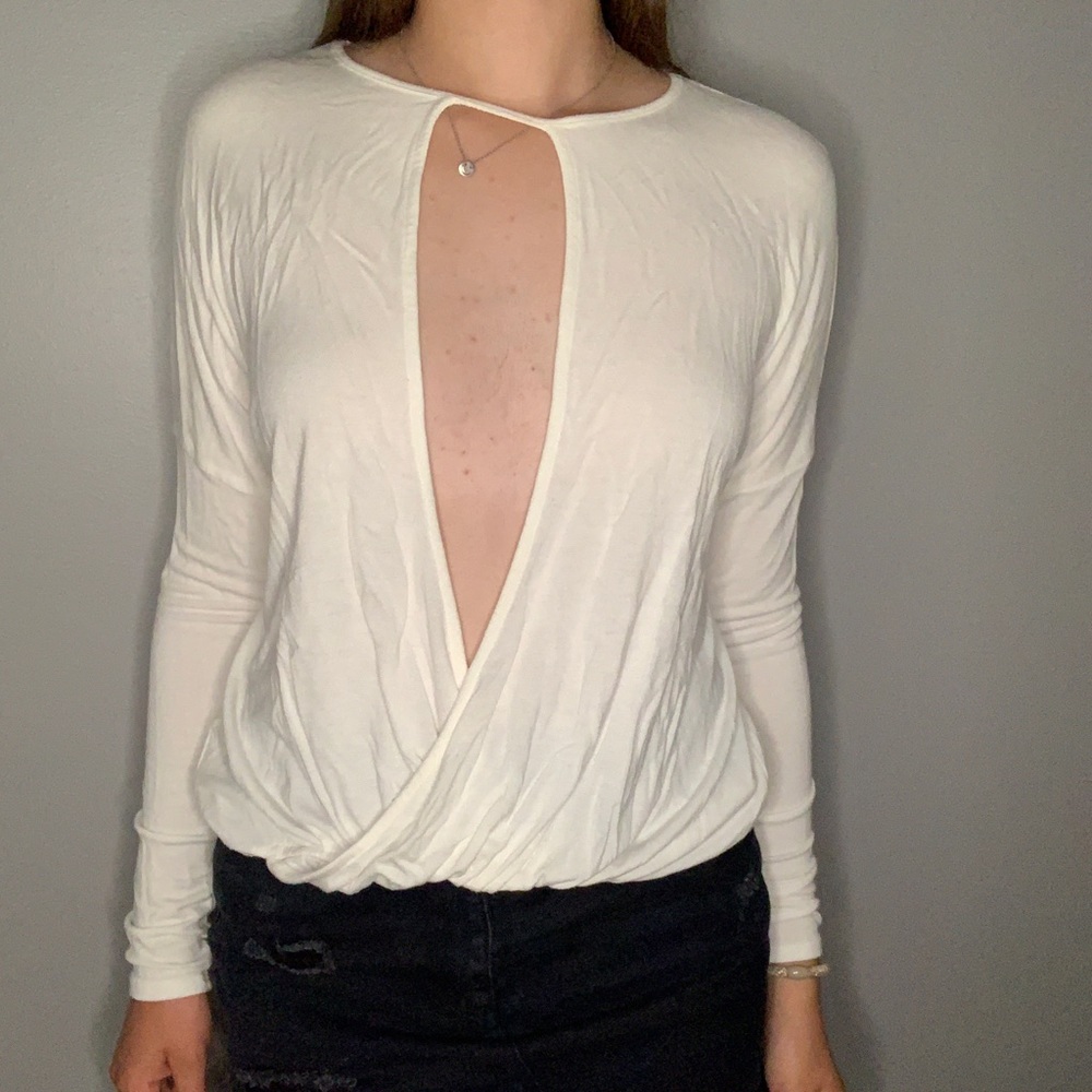 White long sleeve shirt